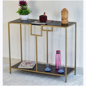 Kenny Multipurpose Black Console Hall Table